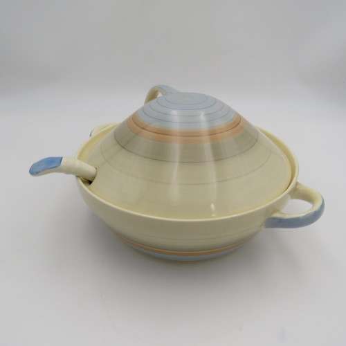 Susie Cooper Crown Works soup tureen with porcelain ladle