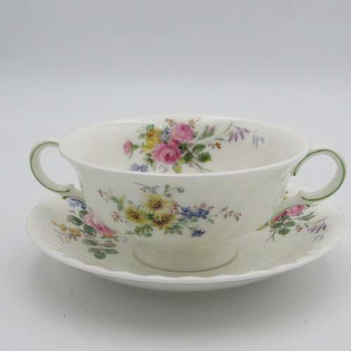 Royal Doulton Arcadia porcelain soup duo