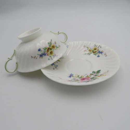 Royal Doulton Arcadia porcelain soup duo