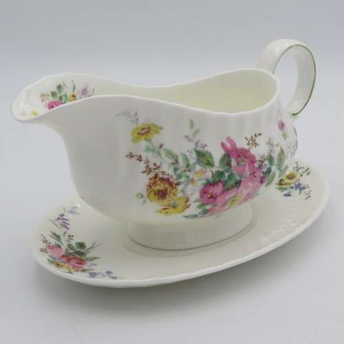 Royal Doulton Arcadia porcelain gravy boat and saucer