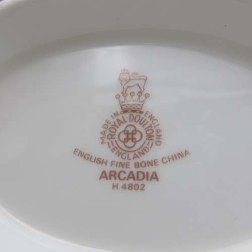 Royal Doulton Arcadia porcelain gravy boat and saucer