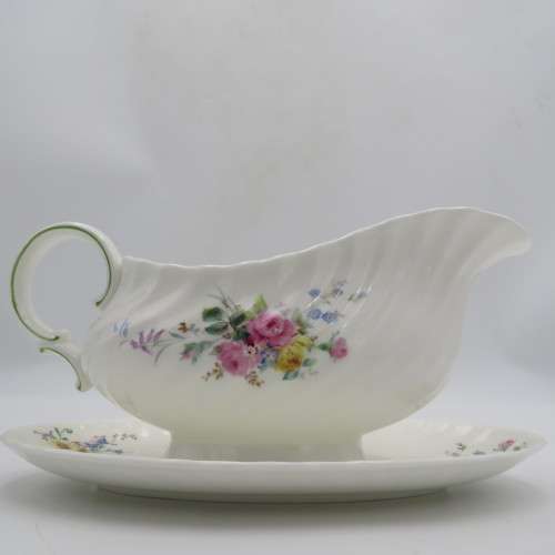 Royal Doulton Arcadia porcelain gravy boat and saucer