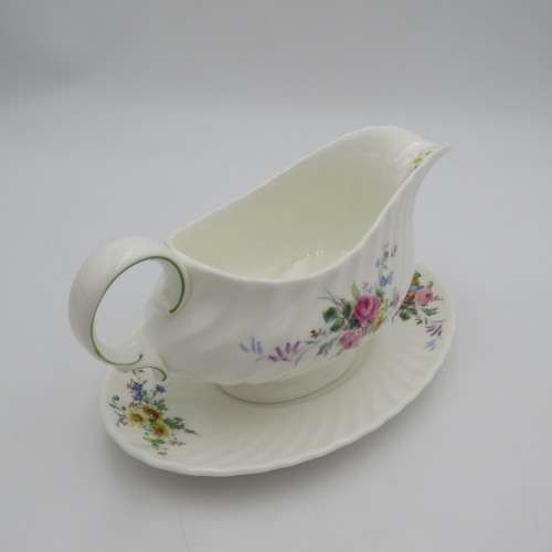 Royal Doulton Arcadia porcelain gravy boat and saucer