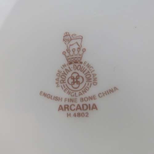 Set of 6 Royal Daulton Arcadia dinner plates