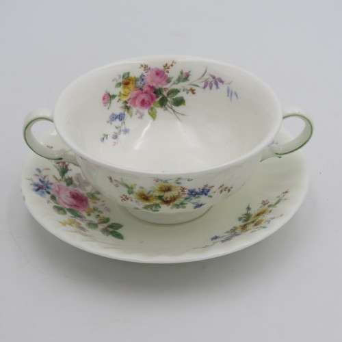Royal Doulton Arcadia porcelain soup duo