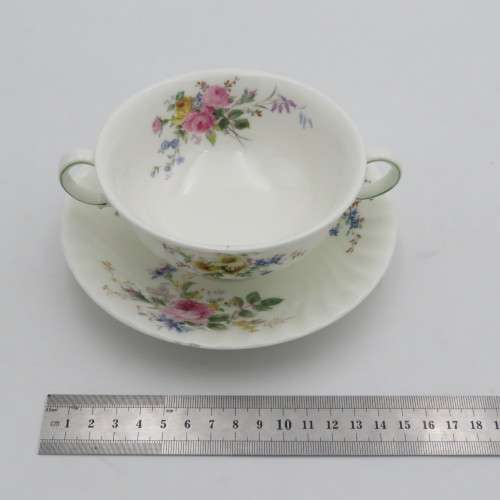 Royal Doulton Arcadia porcelain soup duo
