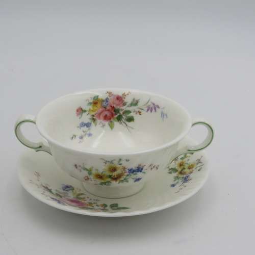 Royal Doulton Arcadia porcelain soup duo