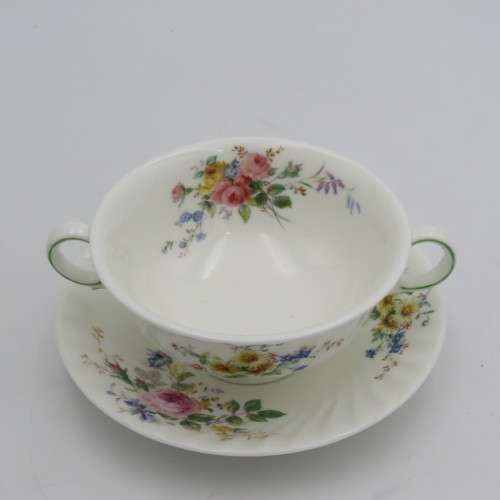 Royal Doulton Arcadia porcelain soup duo