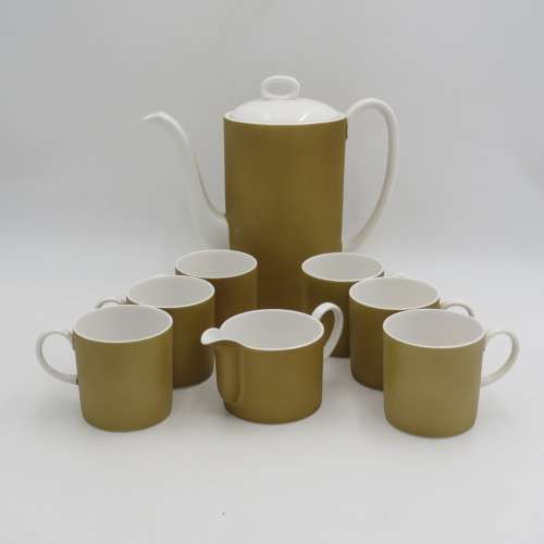 Susie Cooper Amber 9 piece coffee set - Member of Wedgwood group