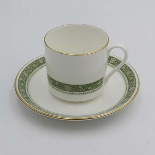 Set of 12 Royal Doulton Rondelay coffee cups and saucers