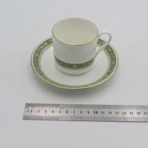 Set of 12 Royal Doulton Rondelay coffee cups and saucers