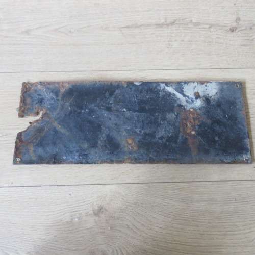 Antique SA Apartheid NATIVES enamel sign - origin Krugersdorp