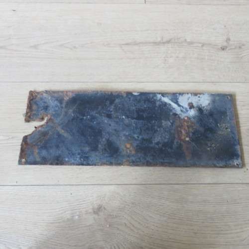 Antique SA Apartheid NATIVES enamel sign - origin Krugersdorp