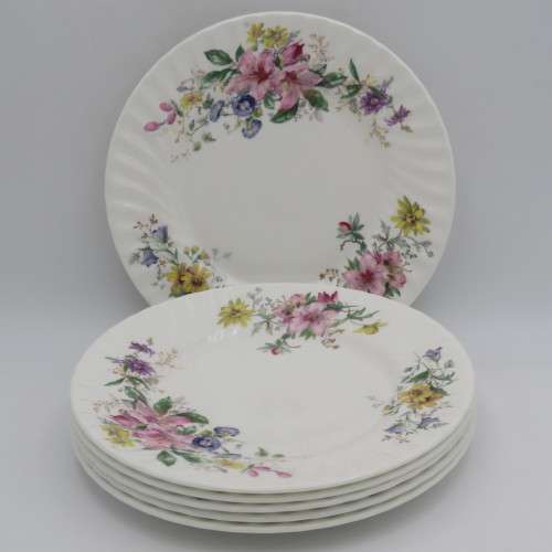 Set of 6 Royal Doulton Arcadia medium plates