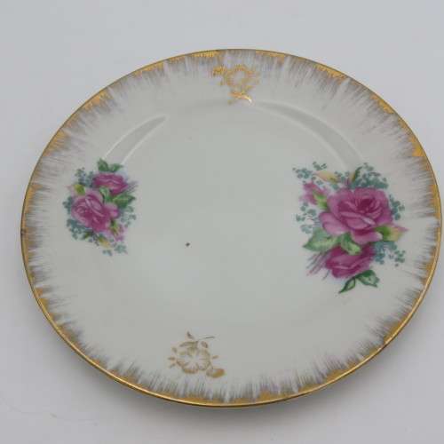 Floral Design porcelain tea trio