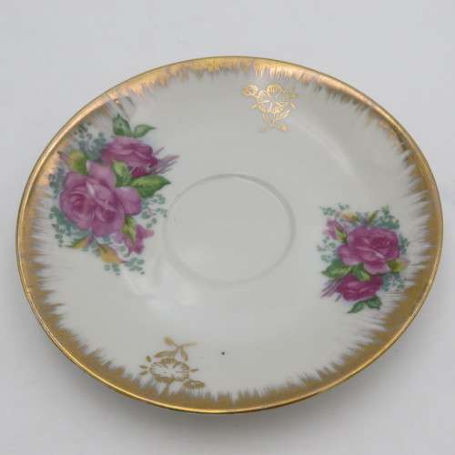 Floral Design Porcelain tea trio