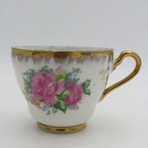 Floral Design Porcelain tea trio