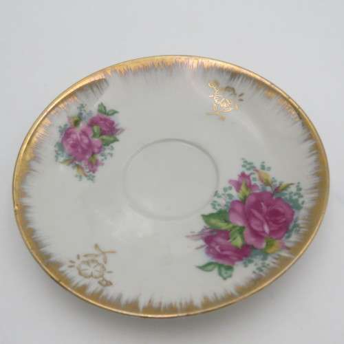 Floral Design Porcelain tea trio