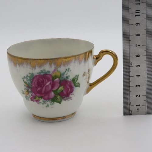 Floral Design Porcelain tea trio