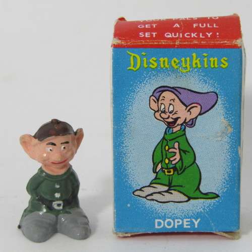Vintage Disneykins Dopey dwarf miniature figurine in box
