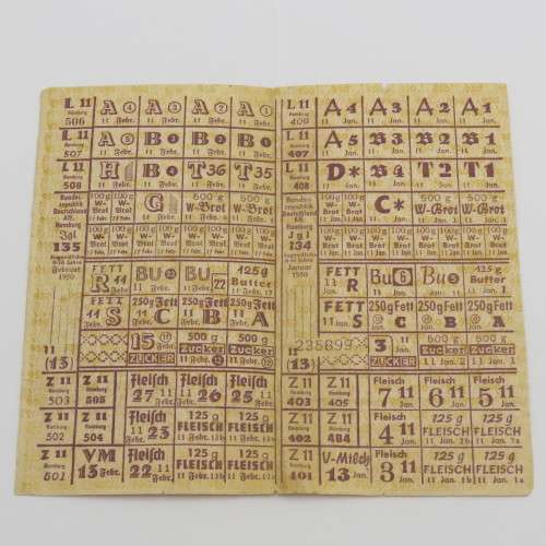 Post WW2 German Food ration coupon