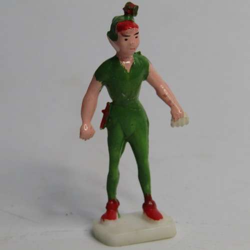 Vintage Disneykins Peter Pan miniature figurine in incorrect Happy dwarf box