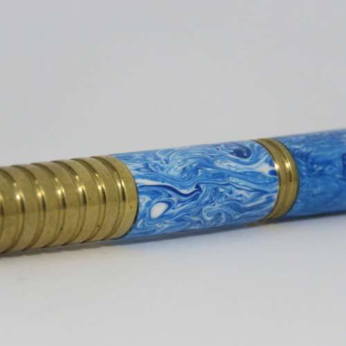 Handmade brass and resin ball point pen - needs refill