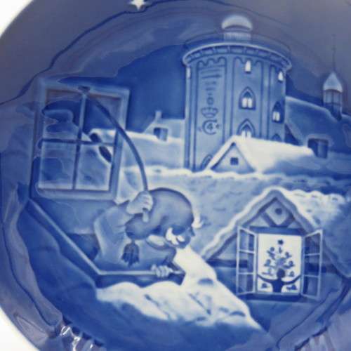 Biny & Grondahl 1977 Copenhagen Christmas plate in box