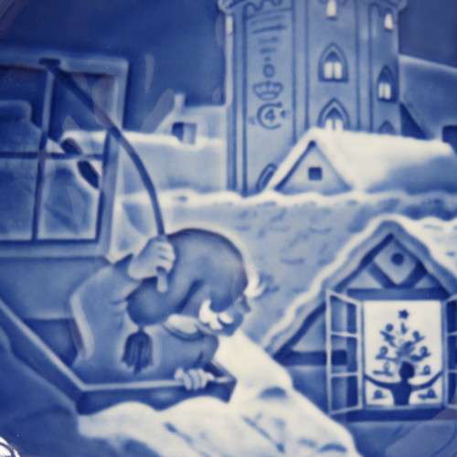 Biny & Grondahl 1977 Copenhagen Christmas plate in box