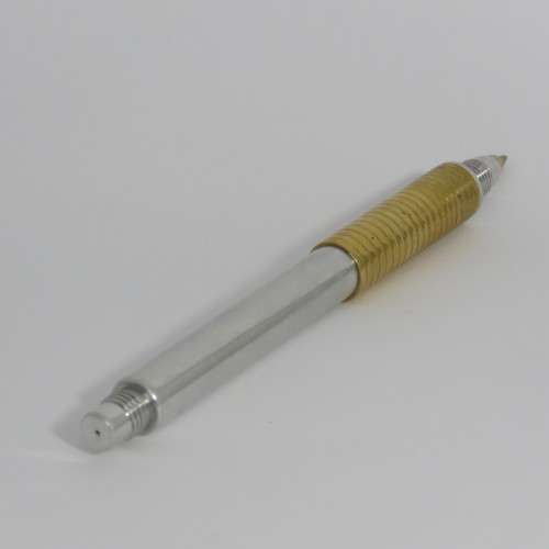 Handmade brass and aluminum pen - needs refill