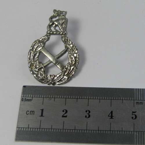 SADF General Officer mess dress collar badge - chromed