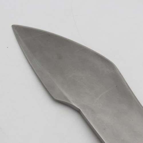 Handmade Hunter fixed blade knife with wooden handle and certificate