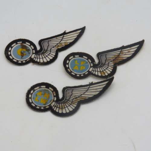 Lot of 9 SA Air Force Wings - Damaged