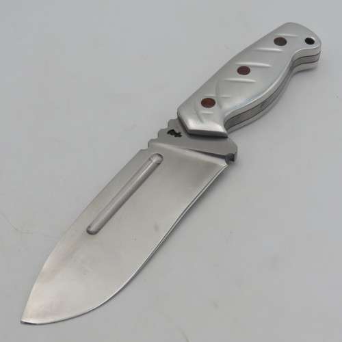 Handmade Hunter fixed blade knife by Riaan Ras with certificate