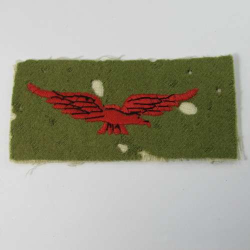 WW2 Royal Air Force tropical shoulder title - 50me holes