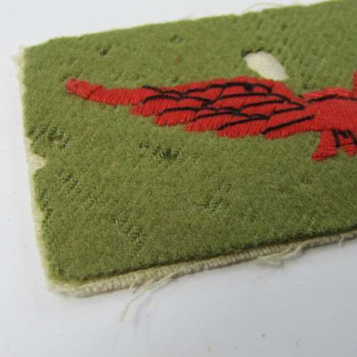 WW2 Royal Air Force tropical shoulder title - 50me holes
