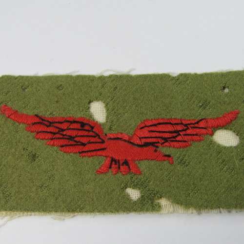 WW2 Royal Air Force tropical shoulder title - 50me holes