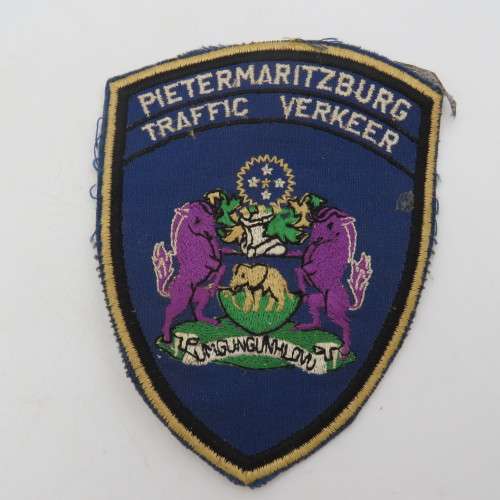 Pietermaritzburg Traffic services cloth badge