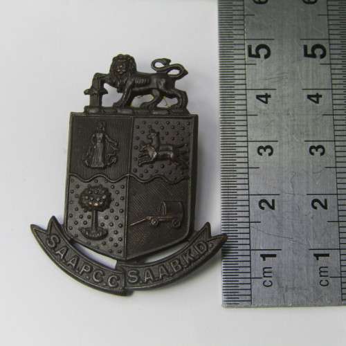 SA Army Pay and Clerical Corps badge - one lug