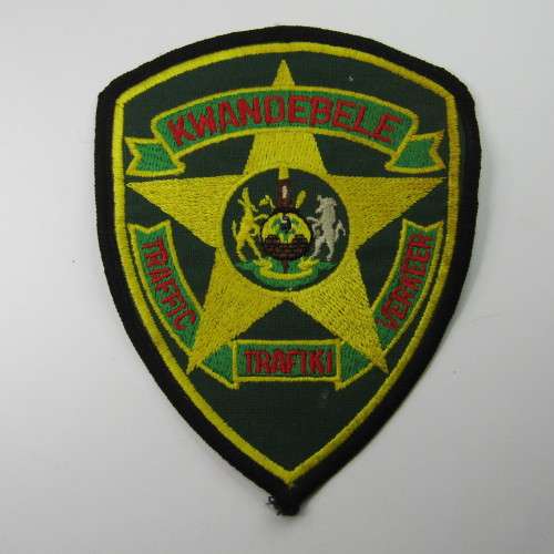 Vintage SA Homelands Kwandebele Traffic service cloth badge