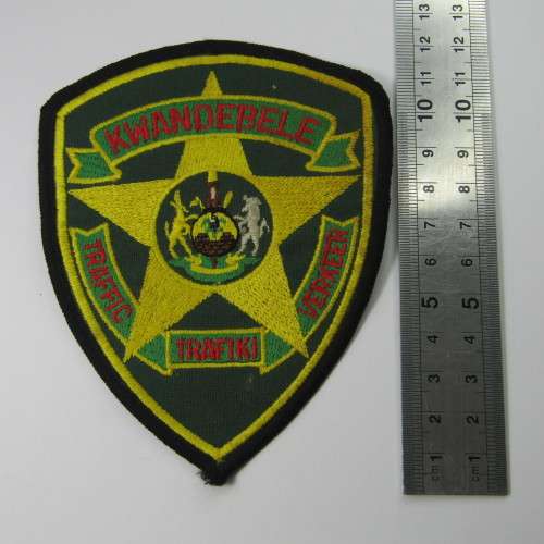 Vintage SA Homelands Kwandebele Traffic service cloth badge