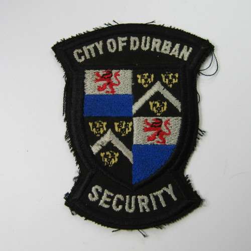 Vintage City of Durban Security cloth badge