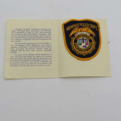 USA Memphis Police cloth badge
