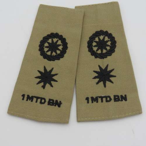 Pair of Transkei 1 Mounted battalion Lieutenant colonel rank epaulettes