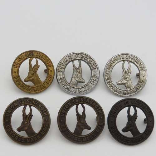Lot of 6 different SA Army general service badge