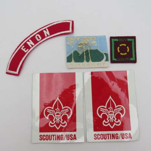 Large lot of boy scouts badges