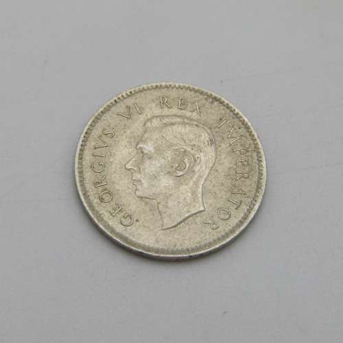 1937 3d. Three Pence South African Tickey Coin - full lustre uncirculated