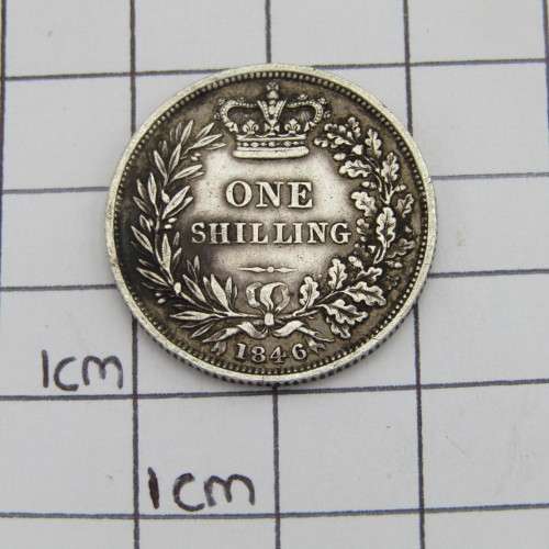 1846 Great Britain, Victorian shilling