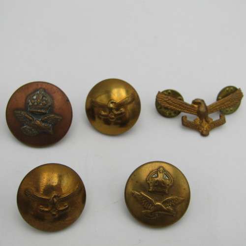 Lot of South African Air Force badges and buttons