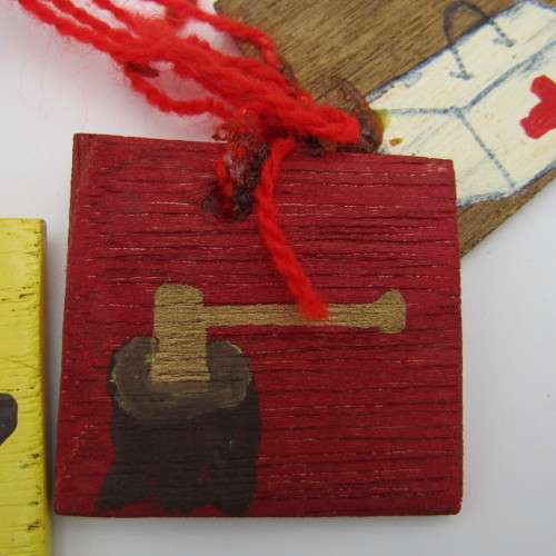 Lot of Boy scouts wooden charms